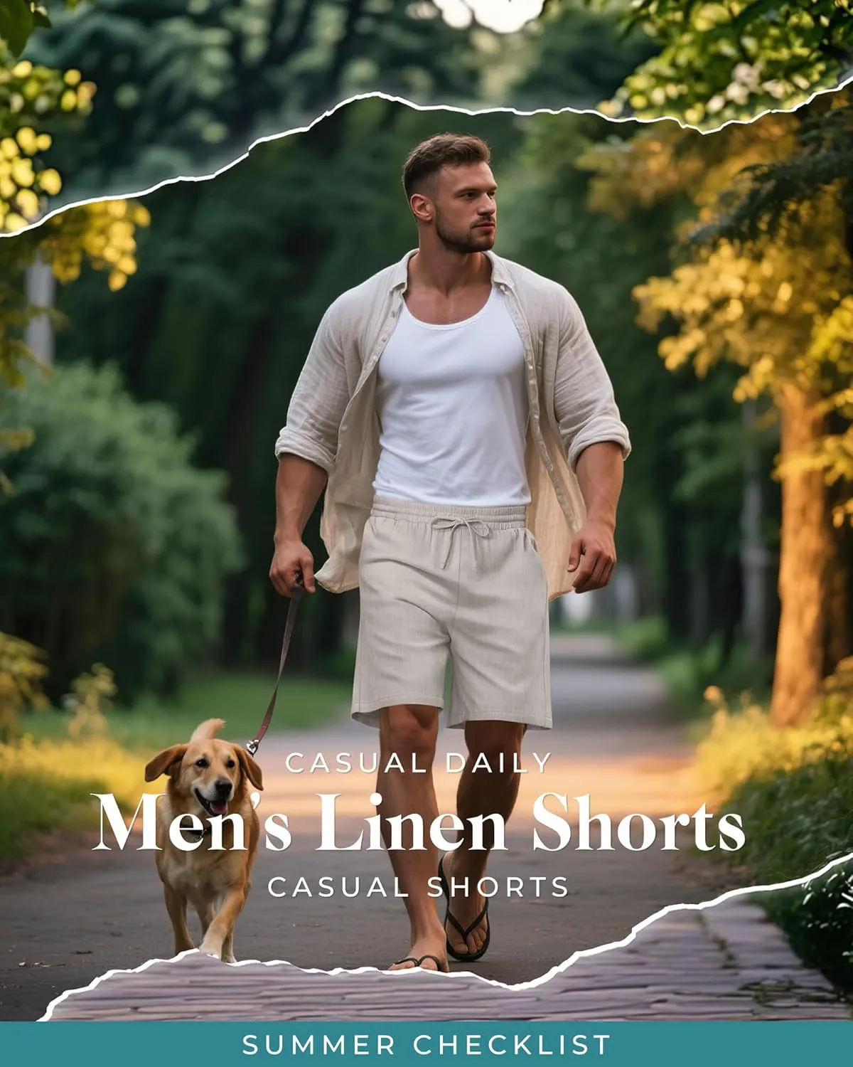 2 Pack Men's Big and Tall Cotton Linen 9" Inseam Shorts Drawstring Summer Casual Beach Bermuda with Pockets