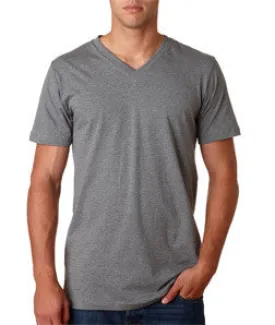 3005 Bella Canvas Unisex V-Neck Jersey Tee Deep Heather