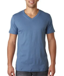 3005 Bella Canvas Unisex V-Neck Jersey Tee Steel Blue