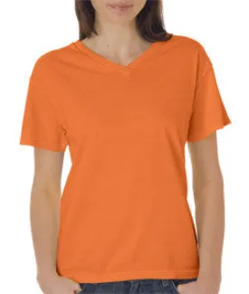 3099 Chouinard Ladies' V-Neck Tee Mango Dirdye
