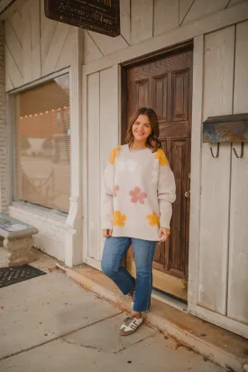 Alexis Floral Knit Sweater