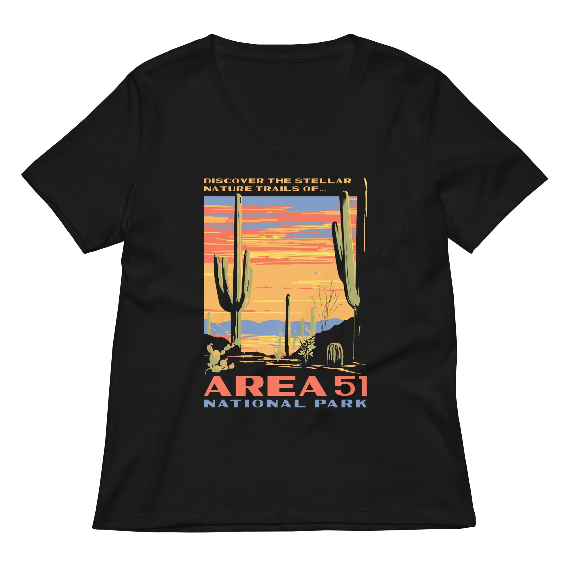Area 51 National Park Women's V-Neck Tee