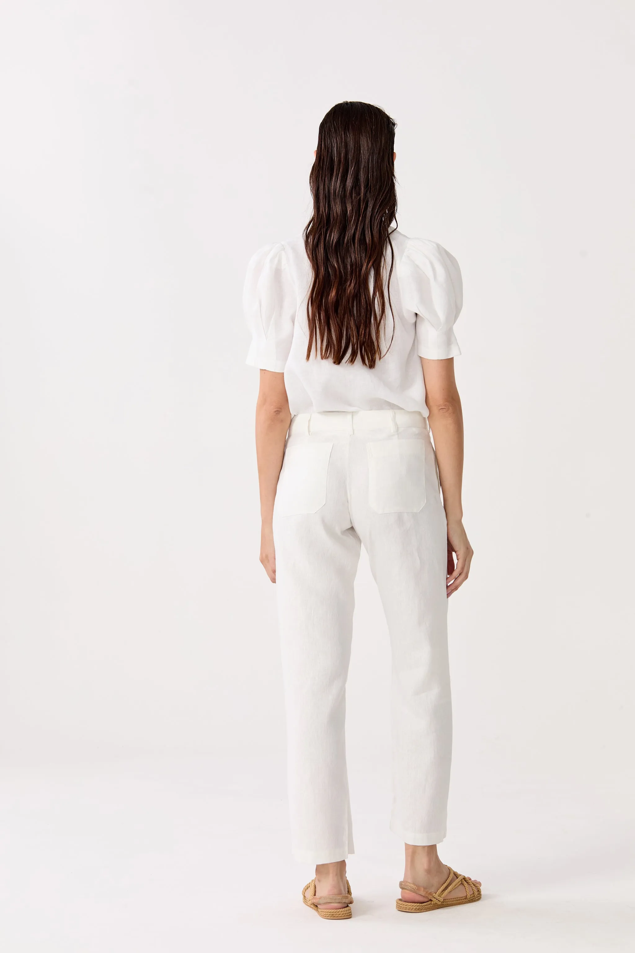 Athina Linen Shirt - Off White