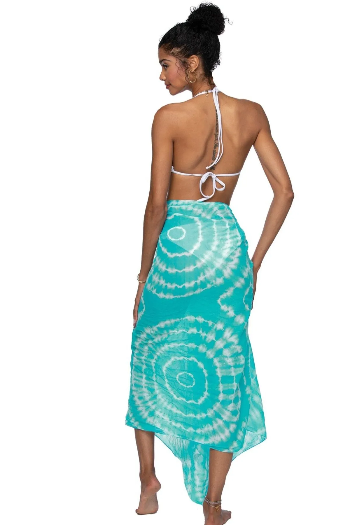 Beachy Breeze Tie Dye Cotton Wrap Sarong
