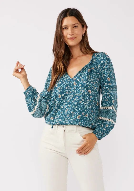 Blue Ridge Beauty Floral Top