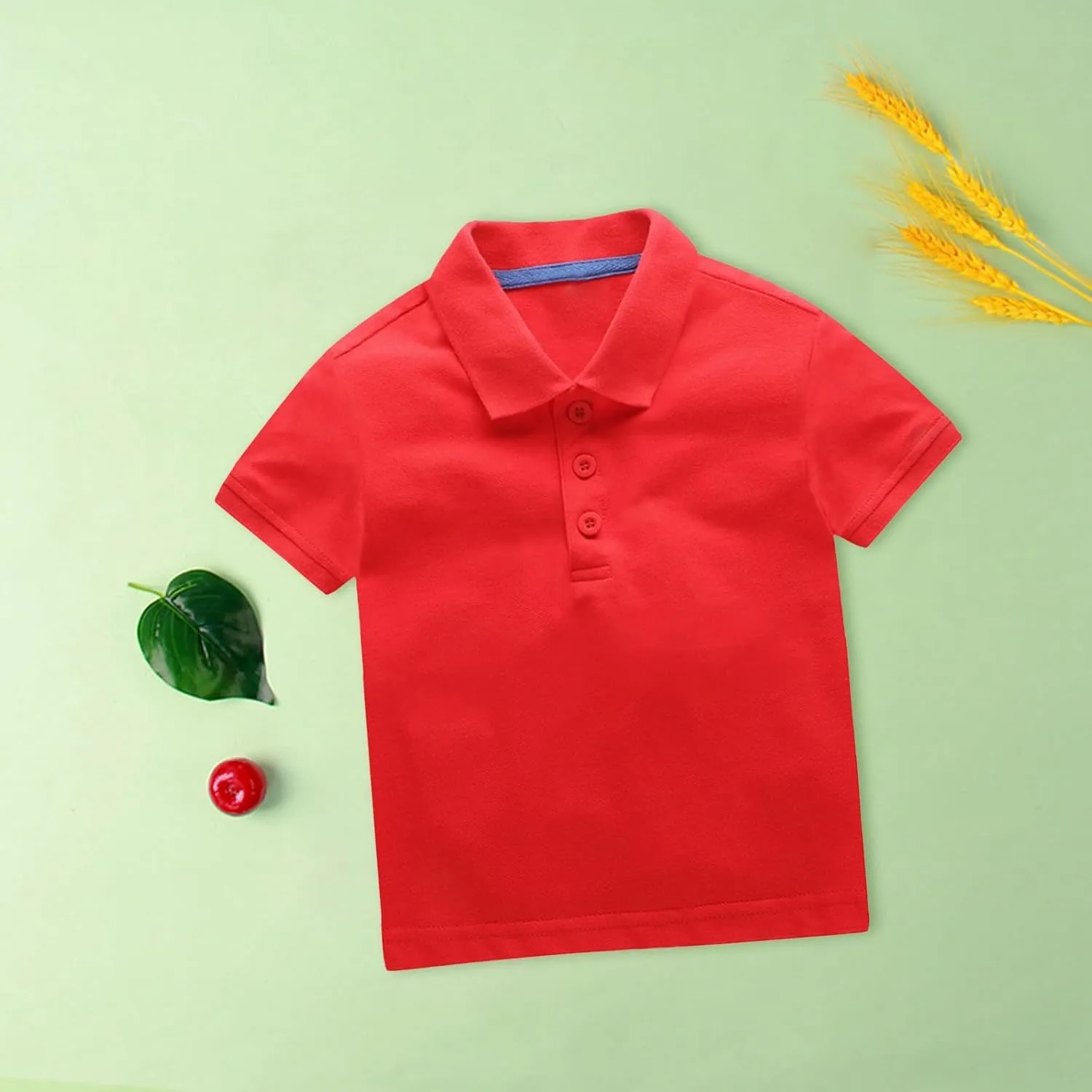 Boys Infant and Toddler Organi Cotton Short Sleeve Crew Neck T-Shirts Toddler Layering Tee Tops Cotton Tees