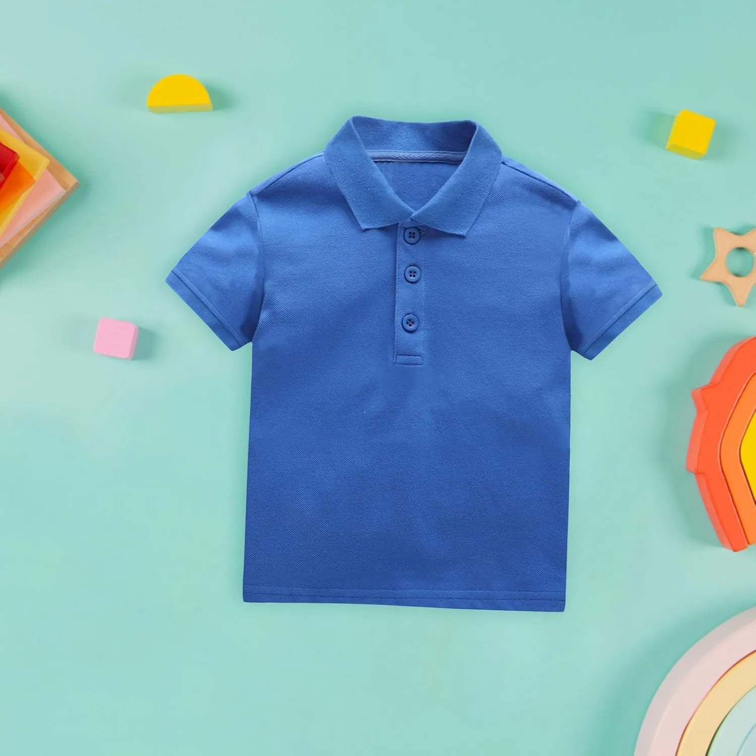 Boys Infant and Toddler Organi Cotton Short Sleeve Crew Neck T-Shirts Toddler Layering Tee Tops Cotton Tees