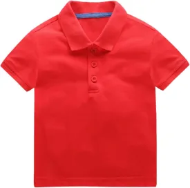 Boys Infant and Toddler Organi Cotton Short Sleeve Crew Neck T-Shirts Toddler Layering Tee Tops Cotton Tees