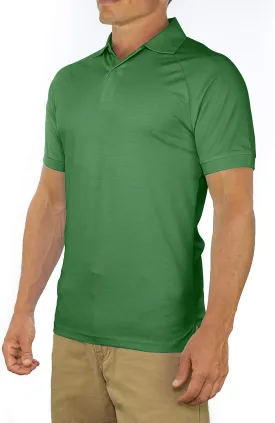 CC Perfect Slim Fit Polo Shirts for Men   Stretch | Breathable Sweat Wicking Short Sleeve Fitted Collared Mens Polo T Shirt