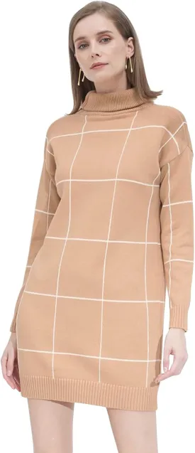 CHICWISH Women's Comfy Casual Long Sleeve Neck Knit Top Pullover Sweater