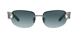 Chloe Oval Semi-Rimless Sunglasses