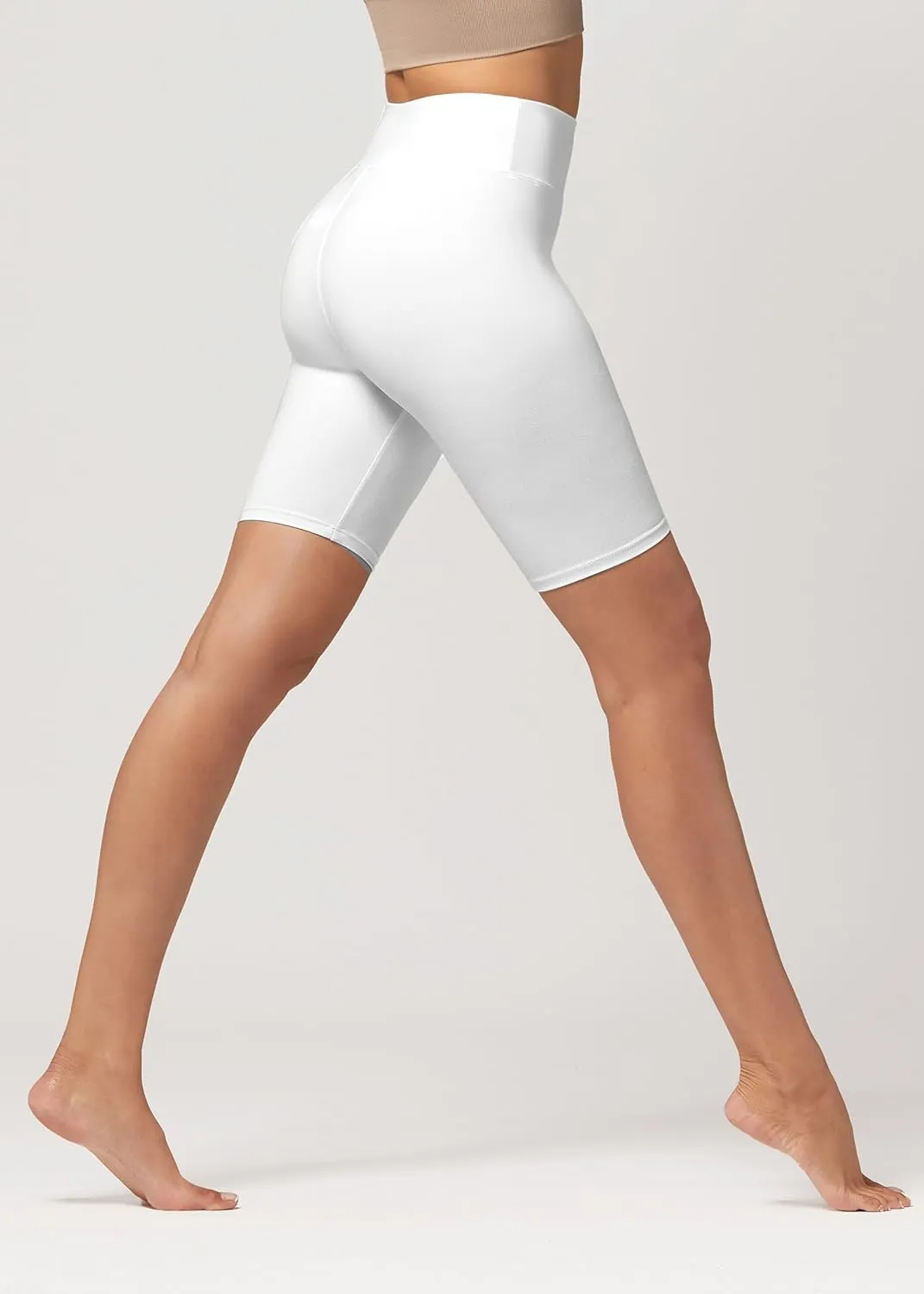 Conceited High Waisted Ultra Soft Leggings for Women - Capri Length and Biker Shorts - Available in Plus Size