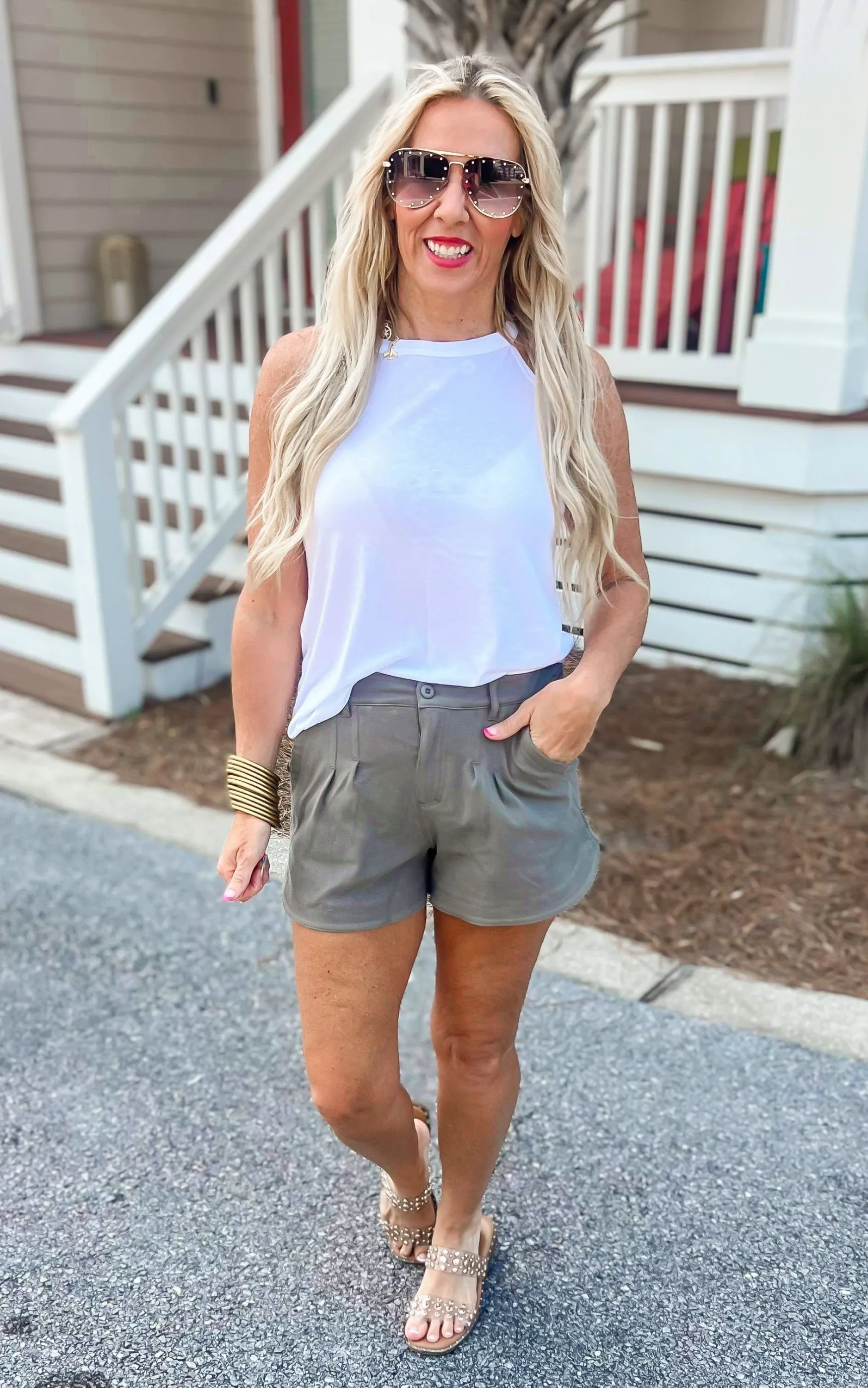 Cotton Stretch Twill Shorts