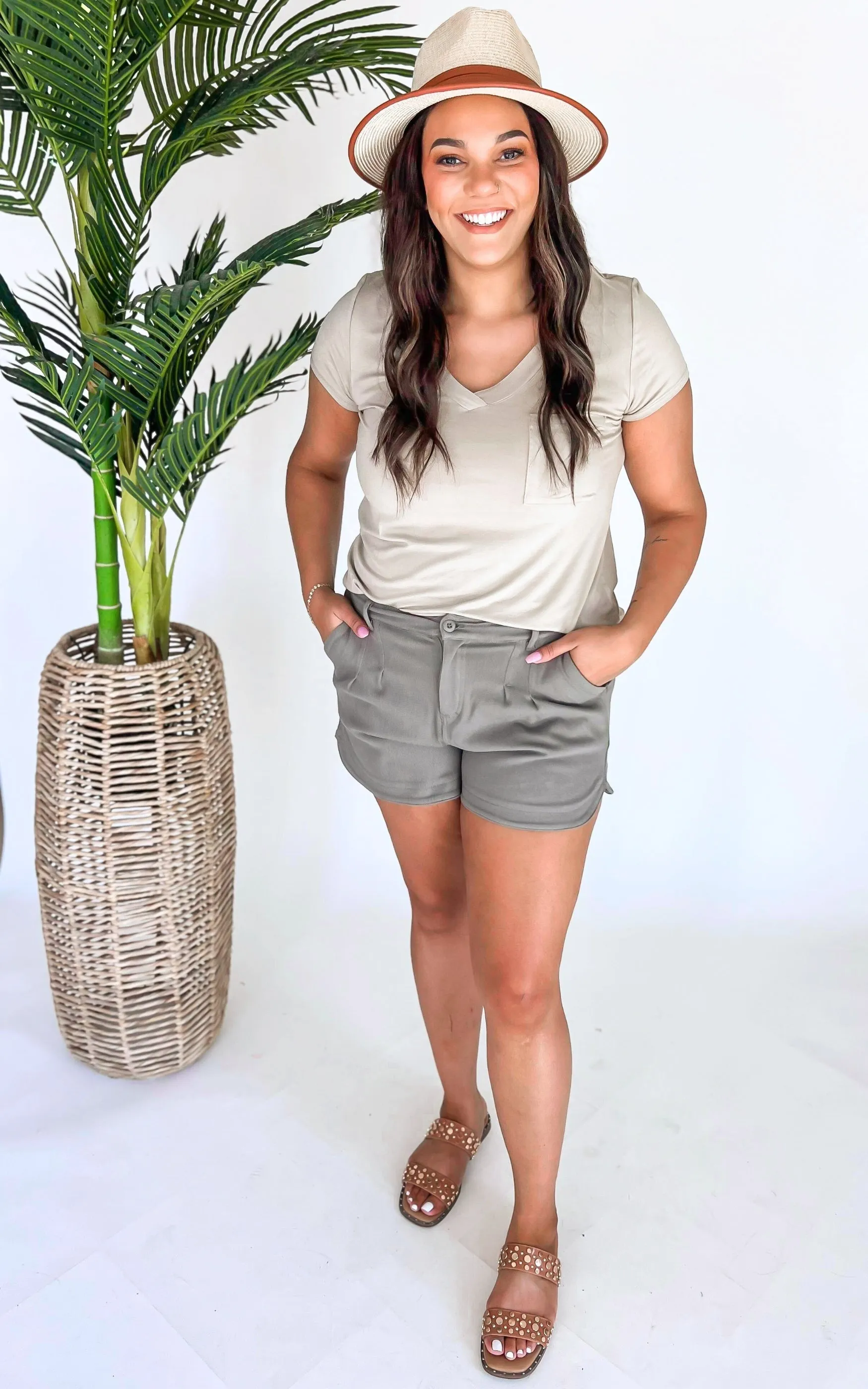 Cotton Stretch Twill Shorts