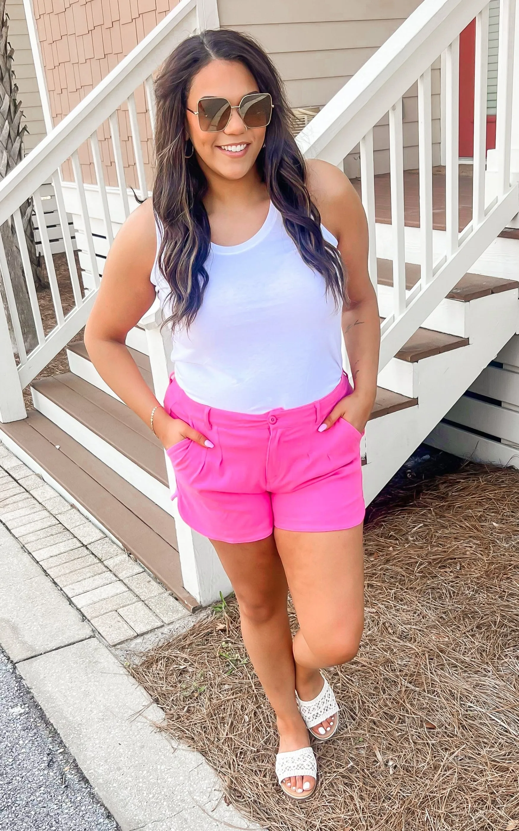 Cotton Stretch Twill Shorts