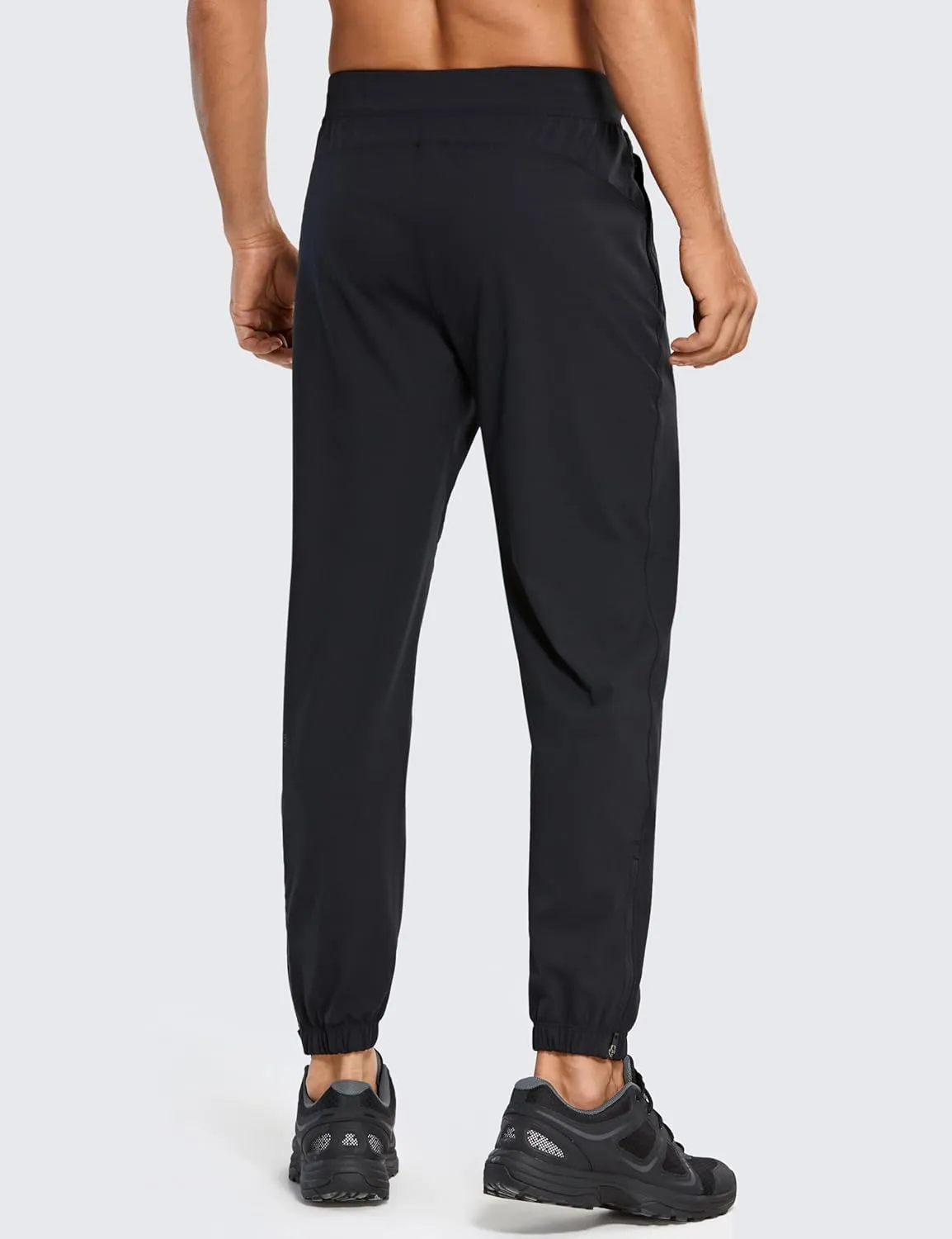 CRZ YOGA Mens 4-Way Stretch Comfy Athletic Pants - 28" Track Hiking Golf Gym Workout Joggers