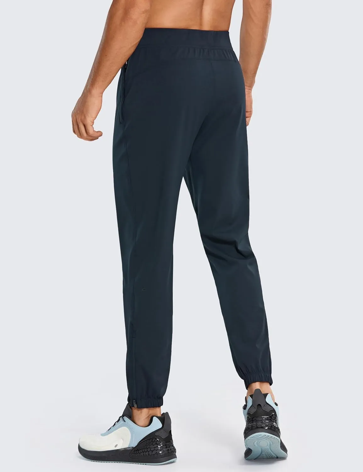 CRZ YOGA Mens 4-Way Stretch Comfy Athletic Pants - 28" Track Hiking Golf Gym Workout Joggers