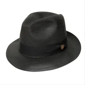 Dobbs Rosebud Straw Hat in Black