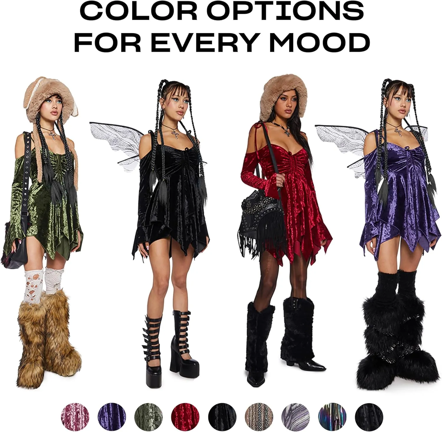 Dolls Kill F is for Fairies Handkerchief Dress by Current Mood Perfect for Fairycore Fashion