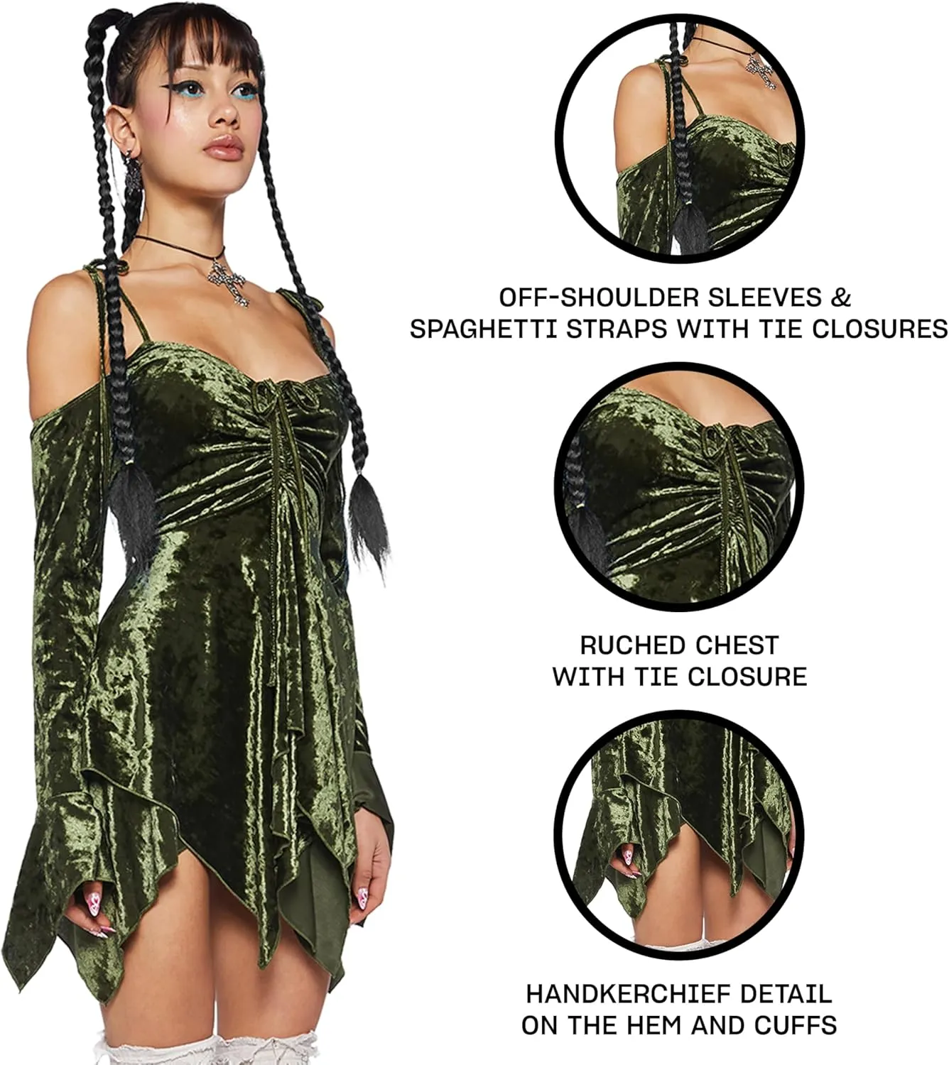 Dolls Kill F is for Fairies Handkerchief Dress by Current Mood Perfect for Fairycore Fashion