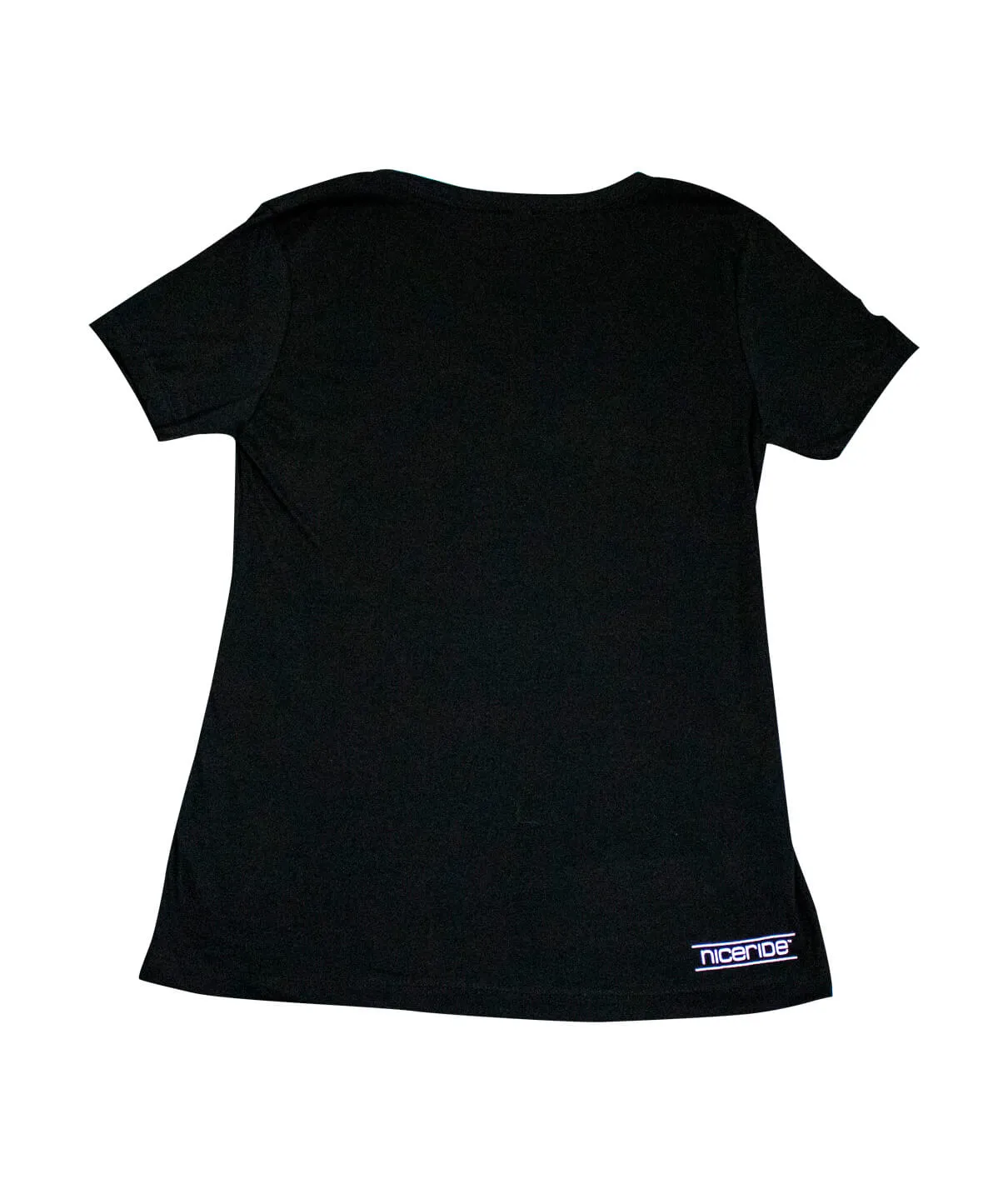 Don't Listen Don't Care - Next Level Women's Black V-Neck Shirt