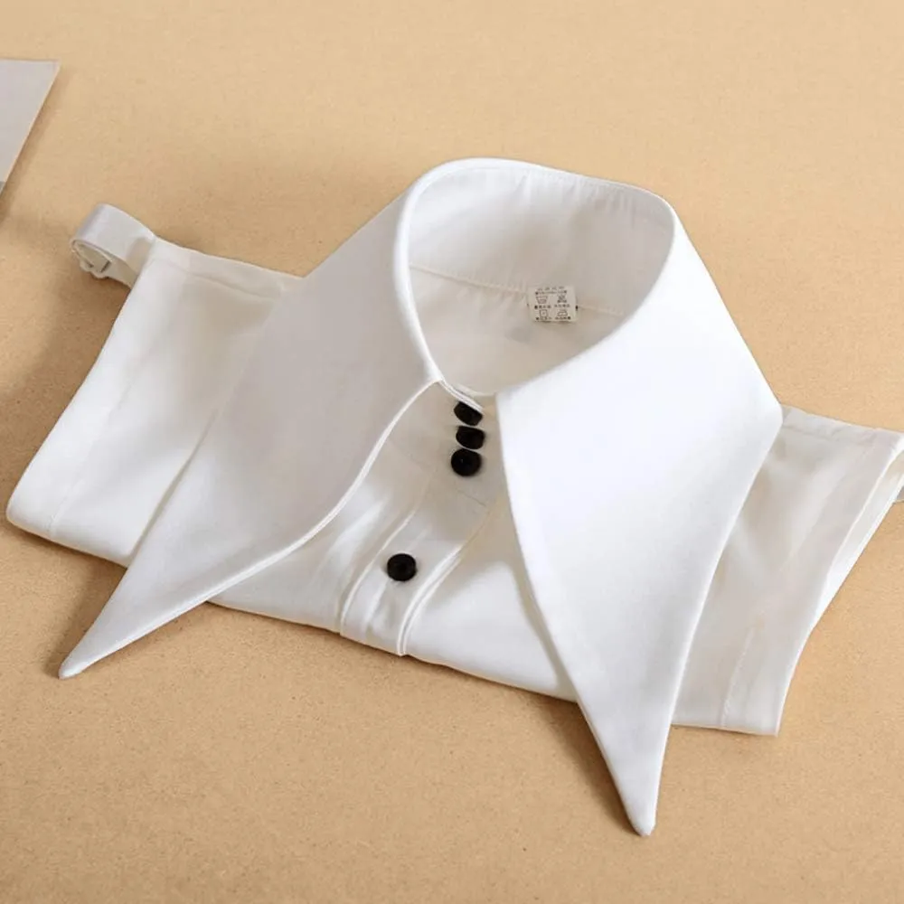 Elegtiskas Detachable Dickey Collar Blouse Half Shirt False Collar for Women and Girl