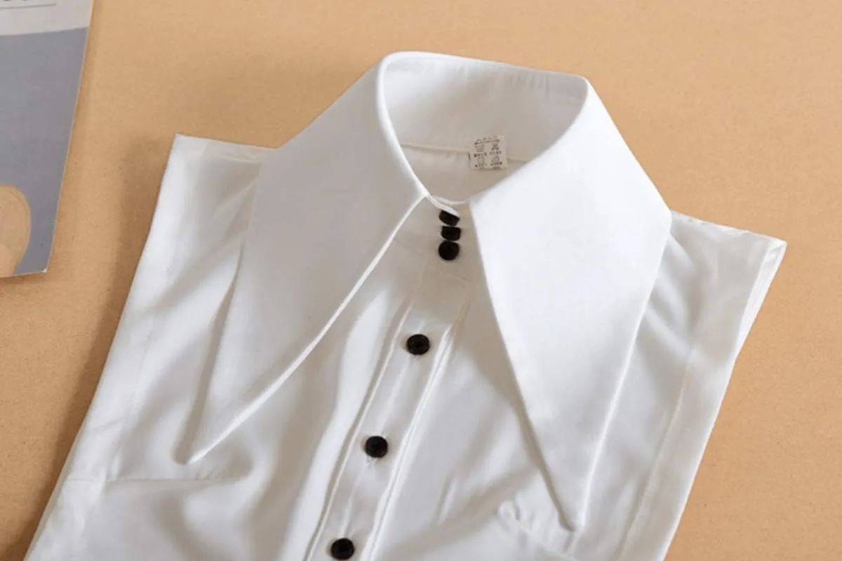 Elegtiskas Detachable Dickey Collar Blouse Half Shirt False Collar for Women and Girl