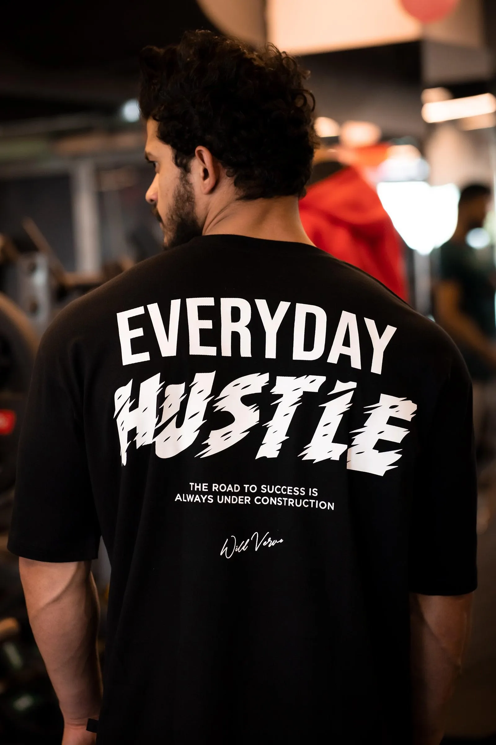 EVERYDAY HUSTLE OVERSIZED T-SHIRT (BLACK)