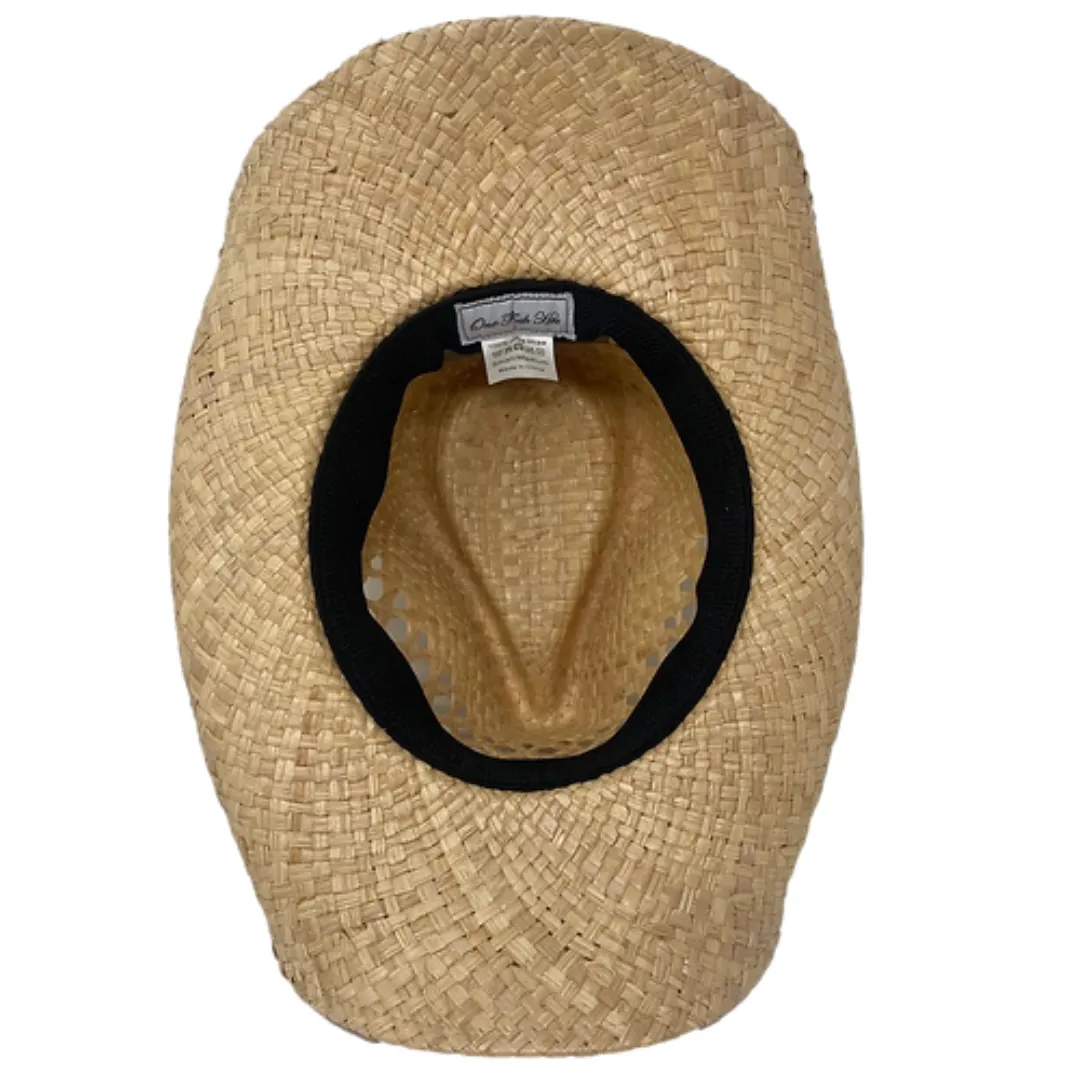 Frontier Straw Hat With Leather Band