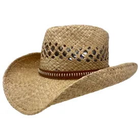 Frontier Straw Hat With Leather Band