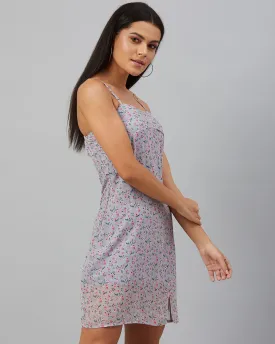 Grey Mirage Sleeveless Mini Dress