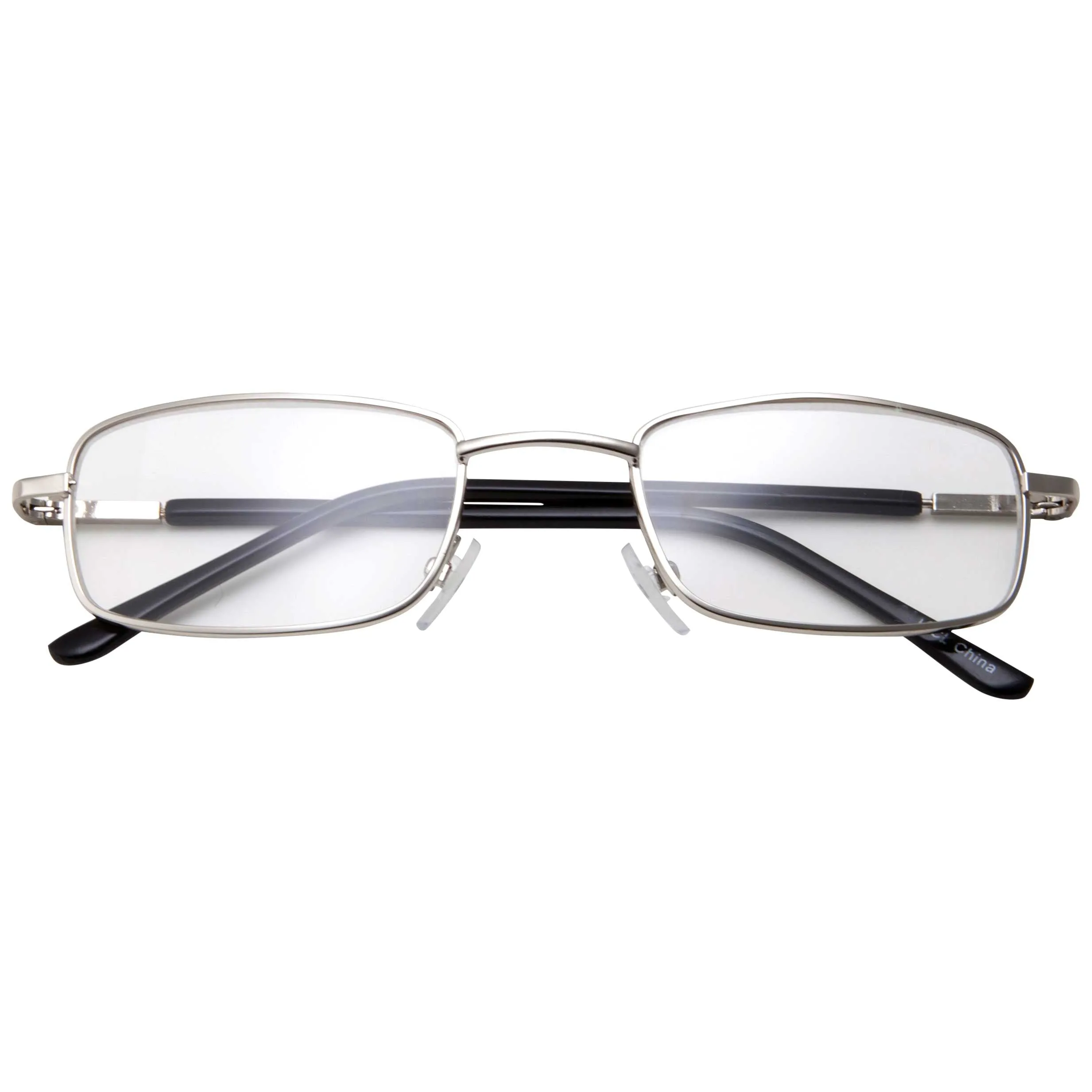 grinderPUNCH Adult Unisex Rectangle Frame Clear Lens Non Prescription Glasses
