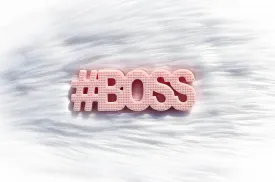 Hudson and Heart #BOSS (Pink) Teether