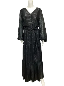 Johnny Was Jade Dress Maxi Length V Neck Silk Size: XL