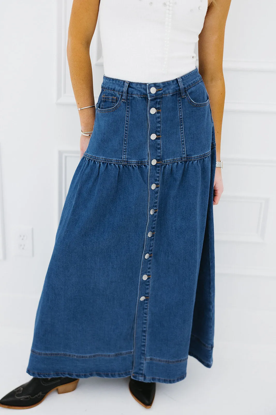 Julian Denim Skirt - Denim