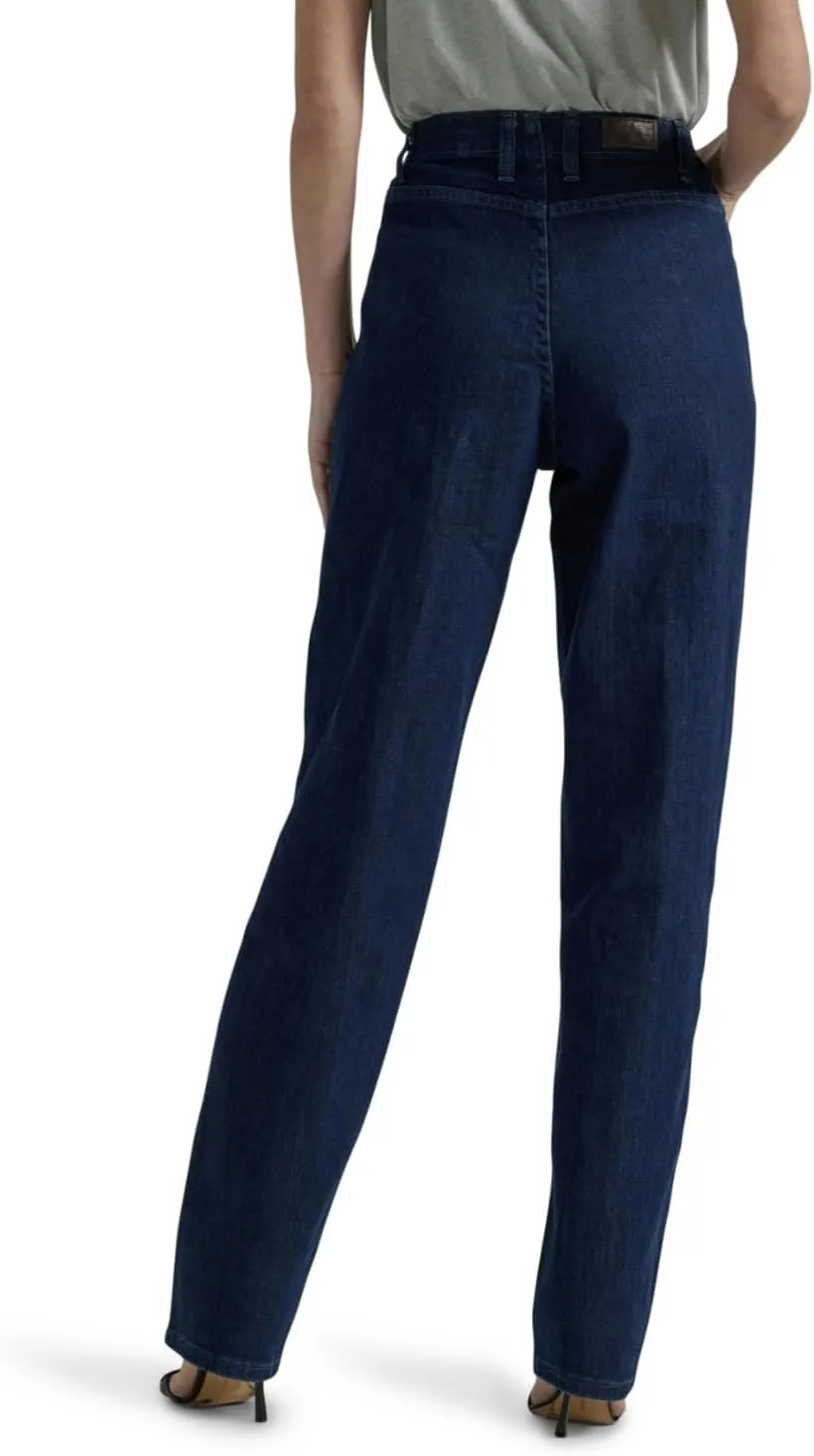 LEE Women's Relaxed-Fit Side Elastic Tapered-Leg Jean