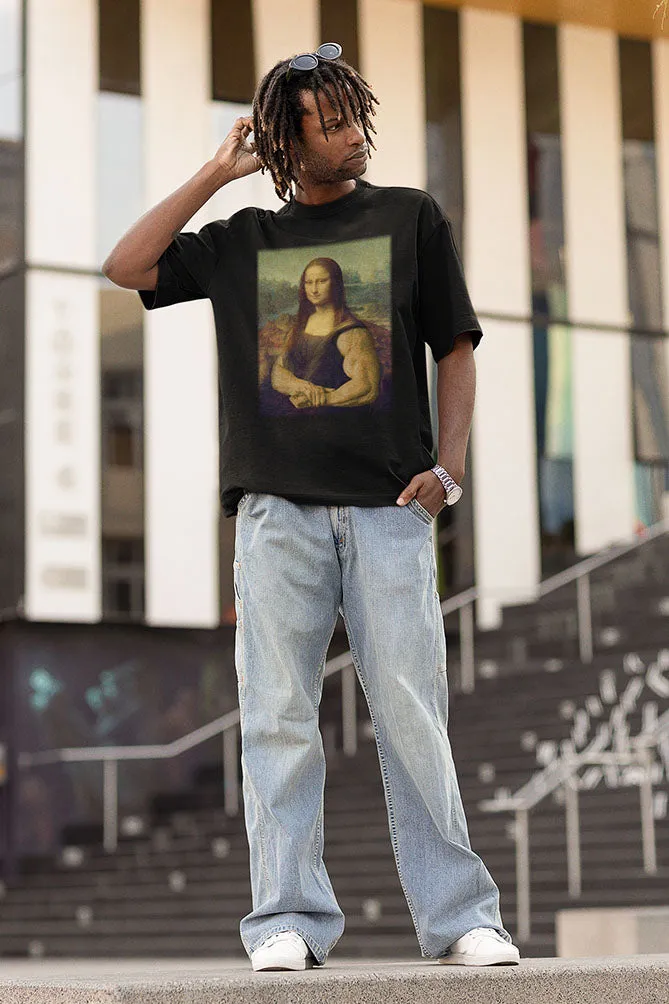 Manmaker's Mona Lisa Oversized Gym T-shirt