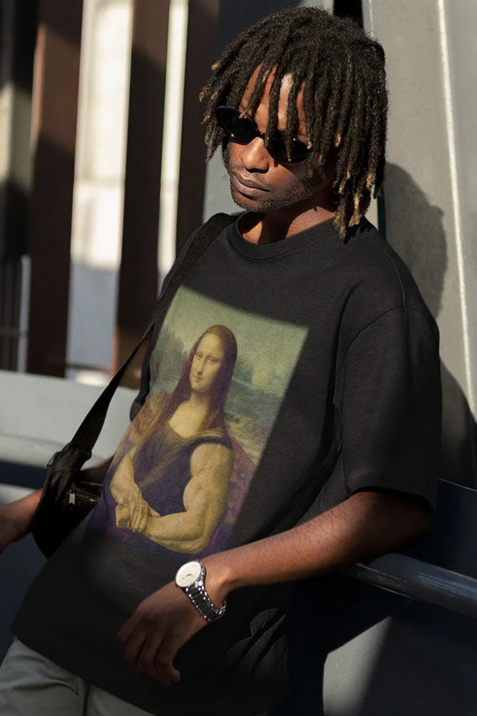 Manmaker's Mona Lisa Oversized Gym T-shirt