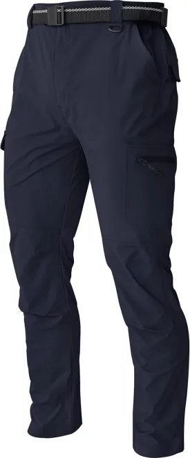 Men's Cargo Work Hiking Pants Lightweight Water Resistant Quick Dry Fishing Travel Camping Outdoor Breathable Multi Pockets