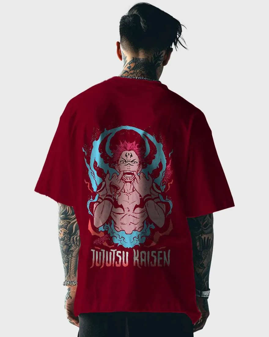 Mens Oversized Tshirt Anime Jujutsu Kaisen 1