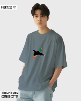 Mens Oversized Tshirt Gaming Duck Hunt