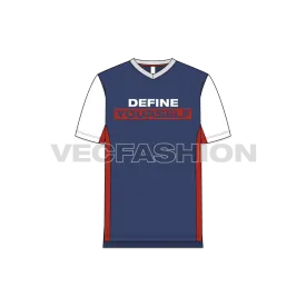 Mens V-neck T-shirt