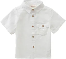 MOMOLAND Toddler Boys Short Sleeves Button Down Shirt Linen Design