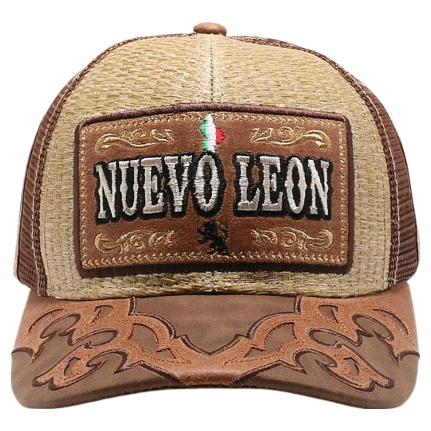 New Straw Nuevo Leon Hat (Khaki/Brown)