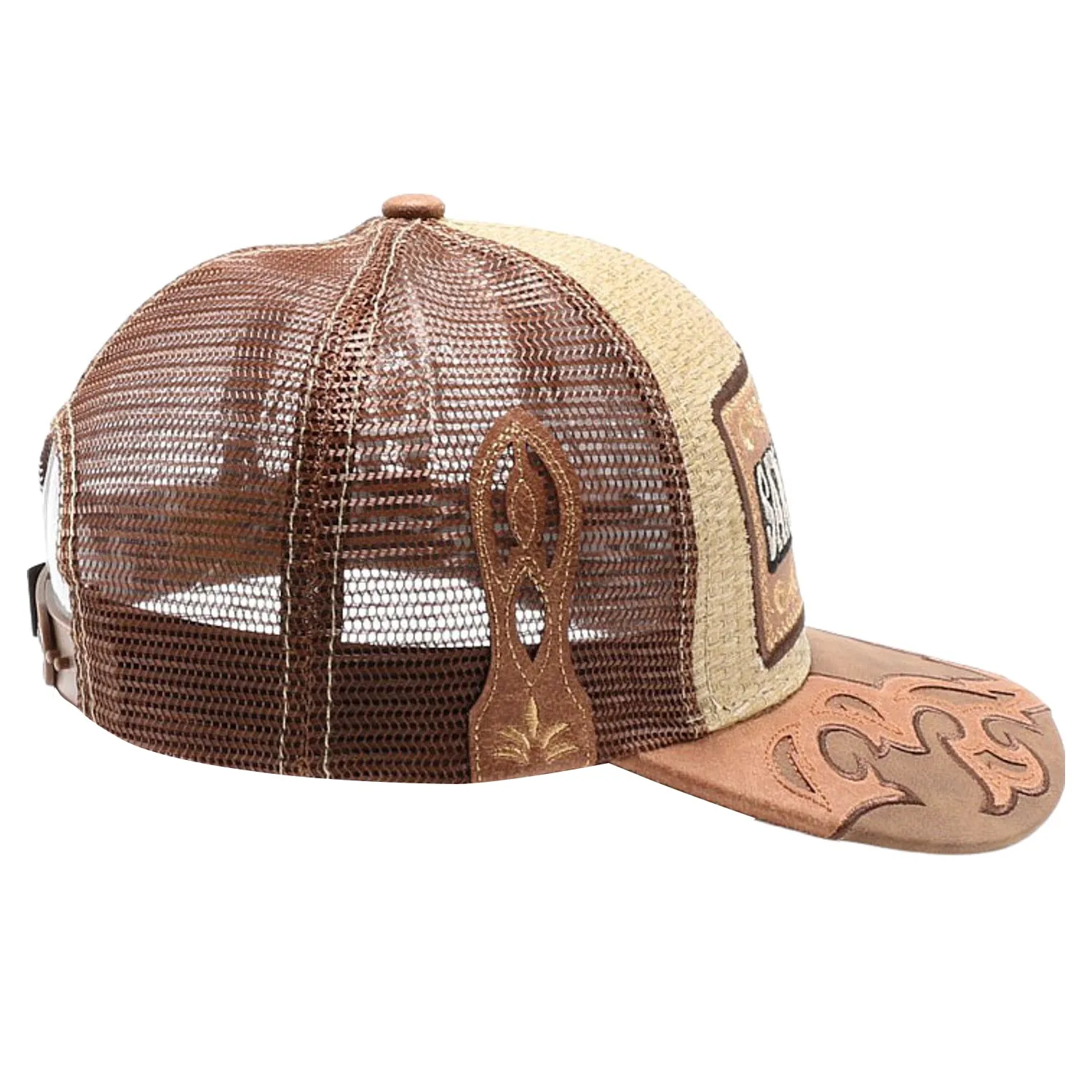 New Straw San Luis Potosi Hat (Khaki/Brown)