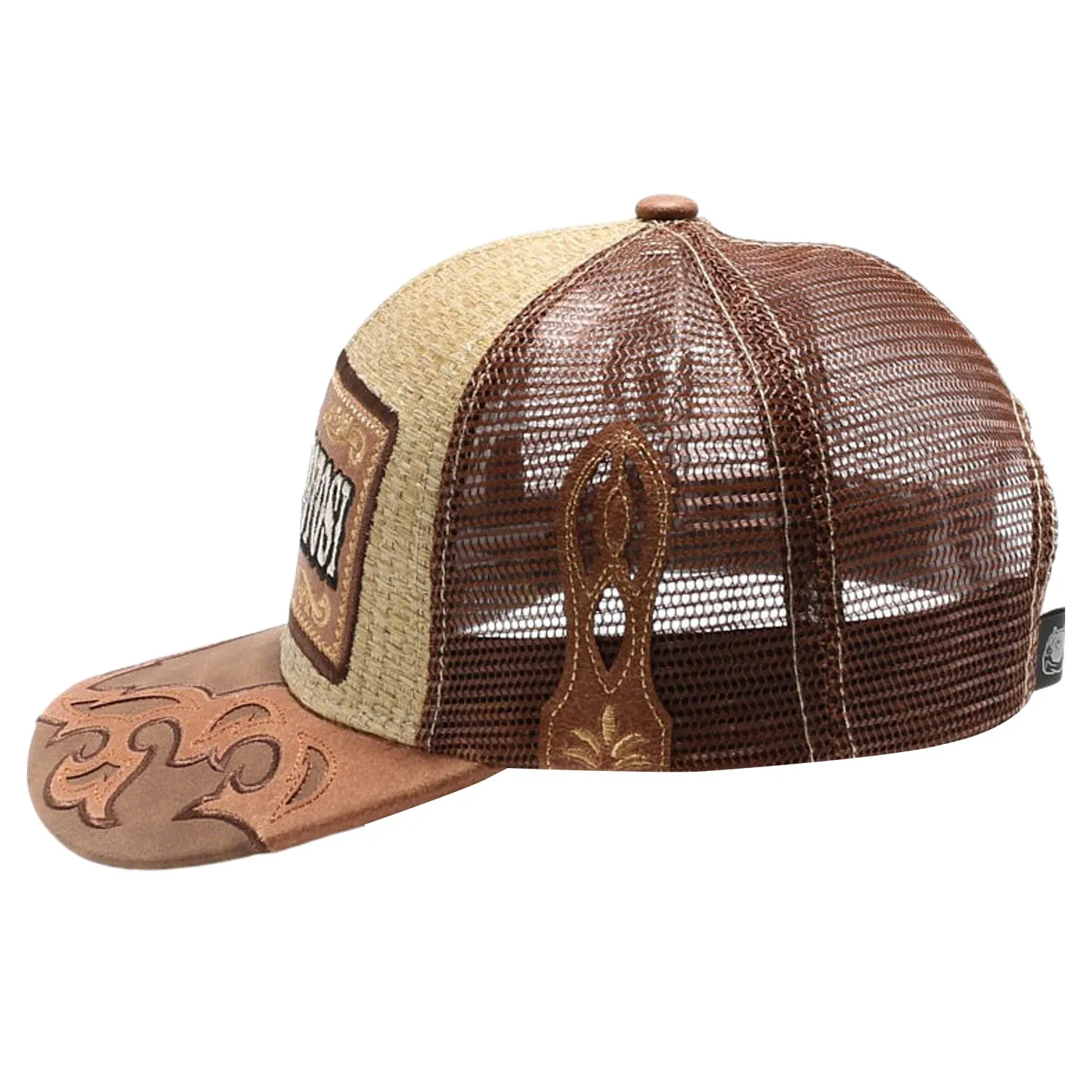 New Straw San Luis Potosi Hat (Khaki/Brown)