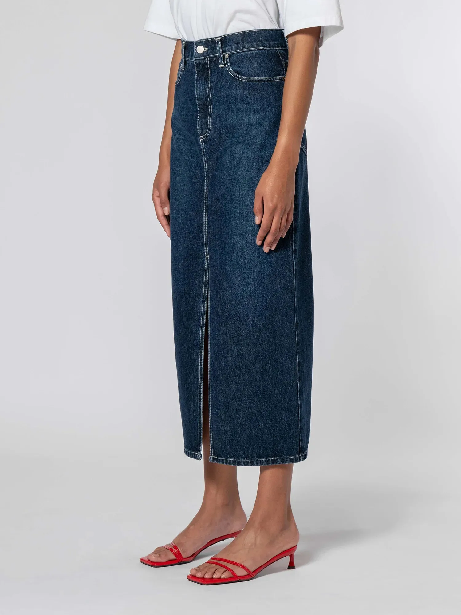 Nobody Denim Avery Skirt - Deep Blue
