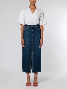 Nobody Denim Avery Skirt - Deep Blue