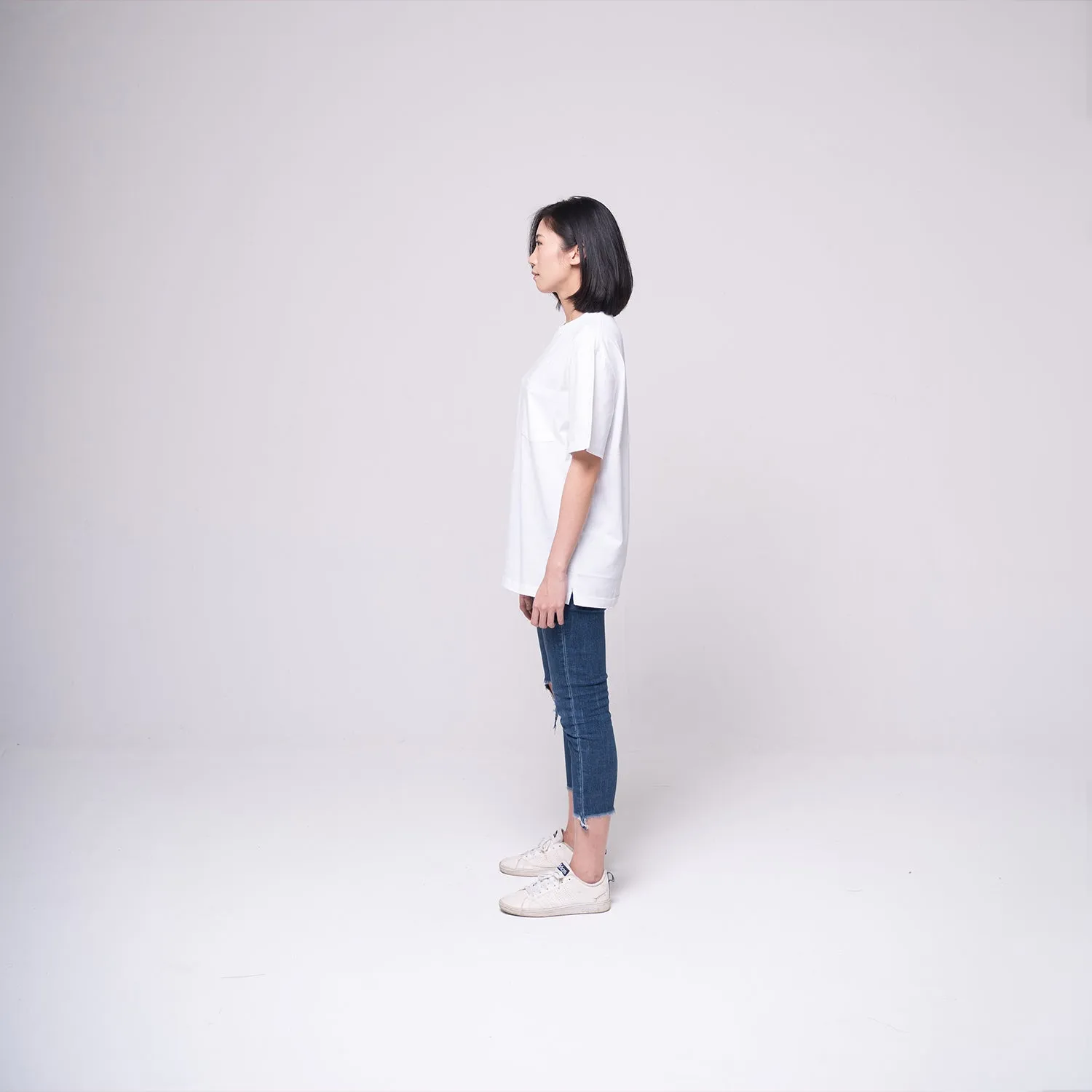 Oversized Pocket T-shirt White