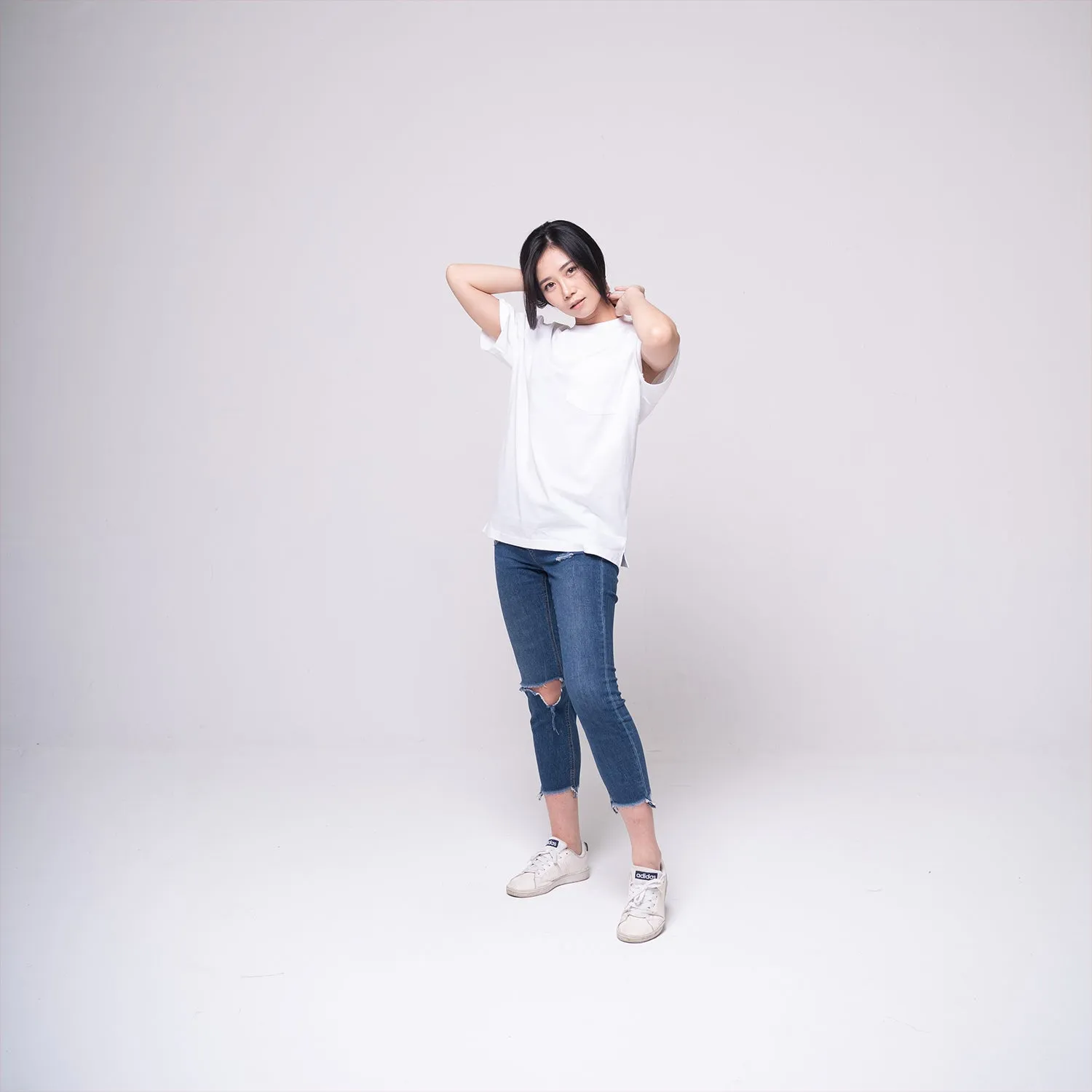 Oversized Pocket T-shirt White